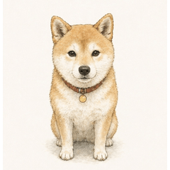 Gentle Shiba Girl Stickers
