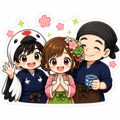 Saku & Tsurumaru Daily Stickers