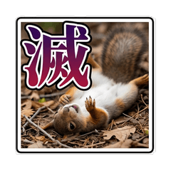 Real Squirrel Trend Stickers