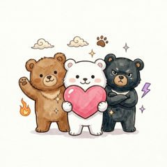 The daily life of a magical bear