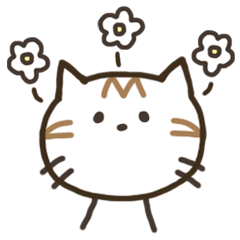 very very simple cat sticker