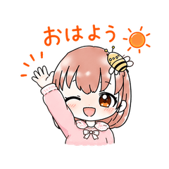 Cute Bee Girl Expressions