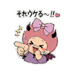 Pink-chan Funny Reply Stickers (24)
