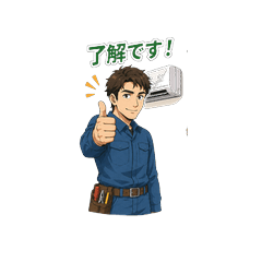 AC Technician Stickers: Field Reply