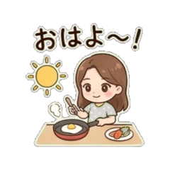girl - Daily Chat Stickers1