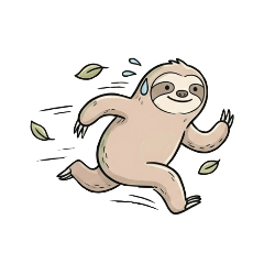 Fast-moving sloth