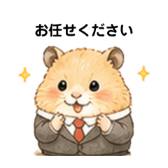 Working Hamster with tiny hands
