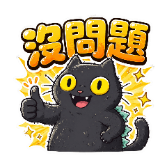 沒問題黑怪貓