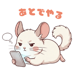 Okiraku Chinchilla Lazy Day Stickers