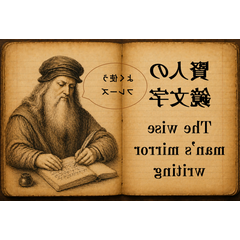 The wise man's mirror writing (everyday)