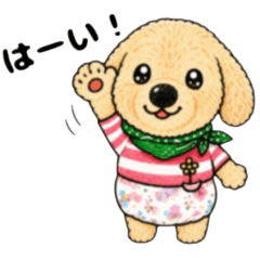 Chikuwa the Puppy: Daily Greetings