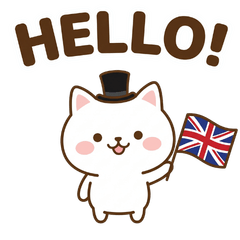 Global Hello! Multi-Language Cat
