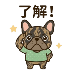 French Bulldog Friends Daily Stickers