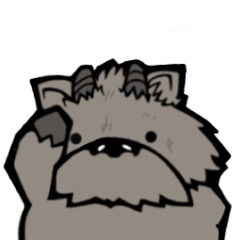 chubby Japanese serow