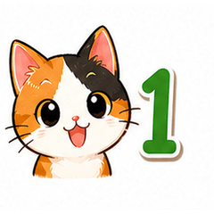 Cute Japanese Cats Stickers Vol. 1 EN