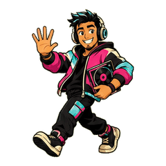 友善DJ男孩