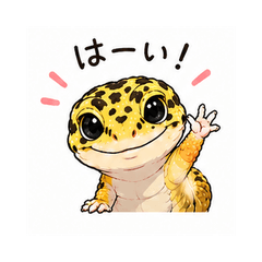 Lovely Leopard Gecko Stickers