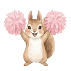 Cute Squirrel's Daily Handy Stickers