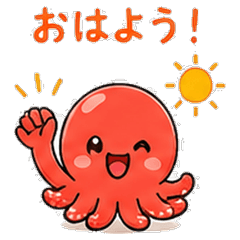 Cute Octopus Daily Stickers