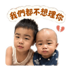 叡叡跟諺諺的貼圖（厭世款）