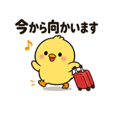 Traveling Chick Message Stickers