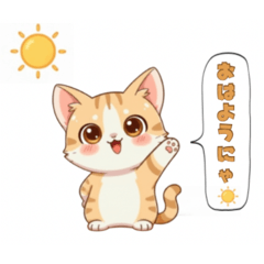 a pretty cat greeting