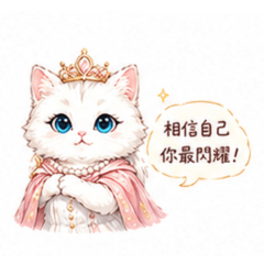 公主系白貓｜每天都要閃閃發光