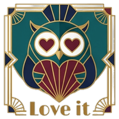 Deco Owl - Vintage Mood