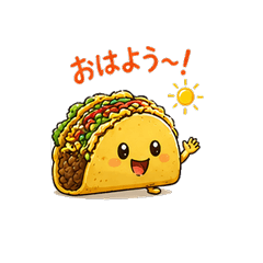 Cute Everyday Taco Stickers - Tacosan