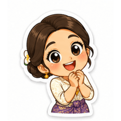 Phudpitcha, the joyful Thai-hearted girl