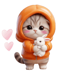 little mikan cute cat pukkkuri