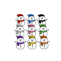 nine color yukidaruma