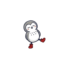 Owly with Red Shoes