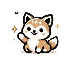Fluffy Dog: Everyday Stickers