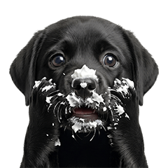 可愛動物區（黑色拉布拉多幼犬）