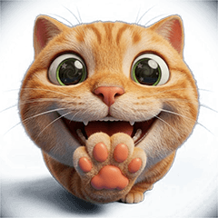 橘貓大頭小波波