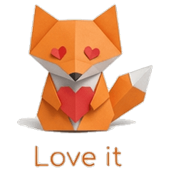 Origami Fox - Paper Mood