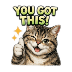 Positive & Happy Tabby Cat