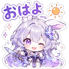 Bunny Mage Chibi Stickers