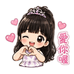 可愛Q版公主風