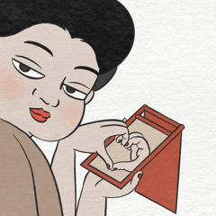 沒有情緒的女演員 - 日本老廣告美人繪篇