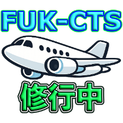 Airport Code Stickers: FUK-CTS