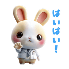 White Coat Bunny (Pharmacist)
