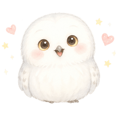 Auru the Fluffy Snowy Owl
