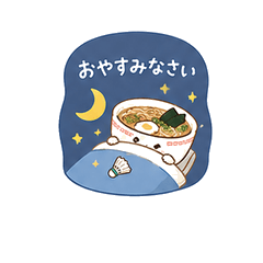 Ramen Bowl Badminton Stickers