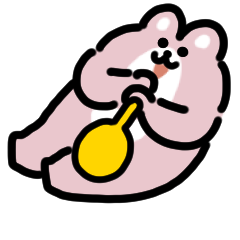 動物賽艇動漫貼紙