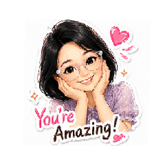 Cute Soft Girl Daily Mood Stickers