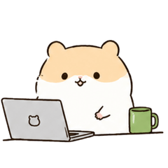 Cozy Hamster Work & Polite Stickers