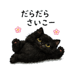 Black Cat- Daily Chat Stickers