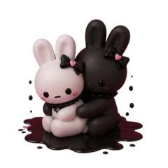 bunnies in the dark